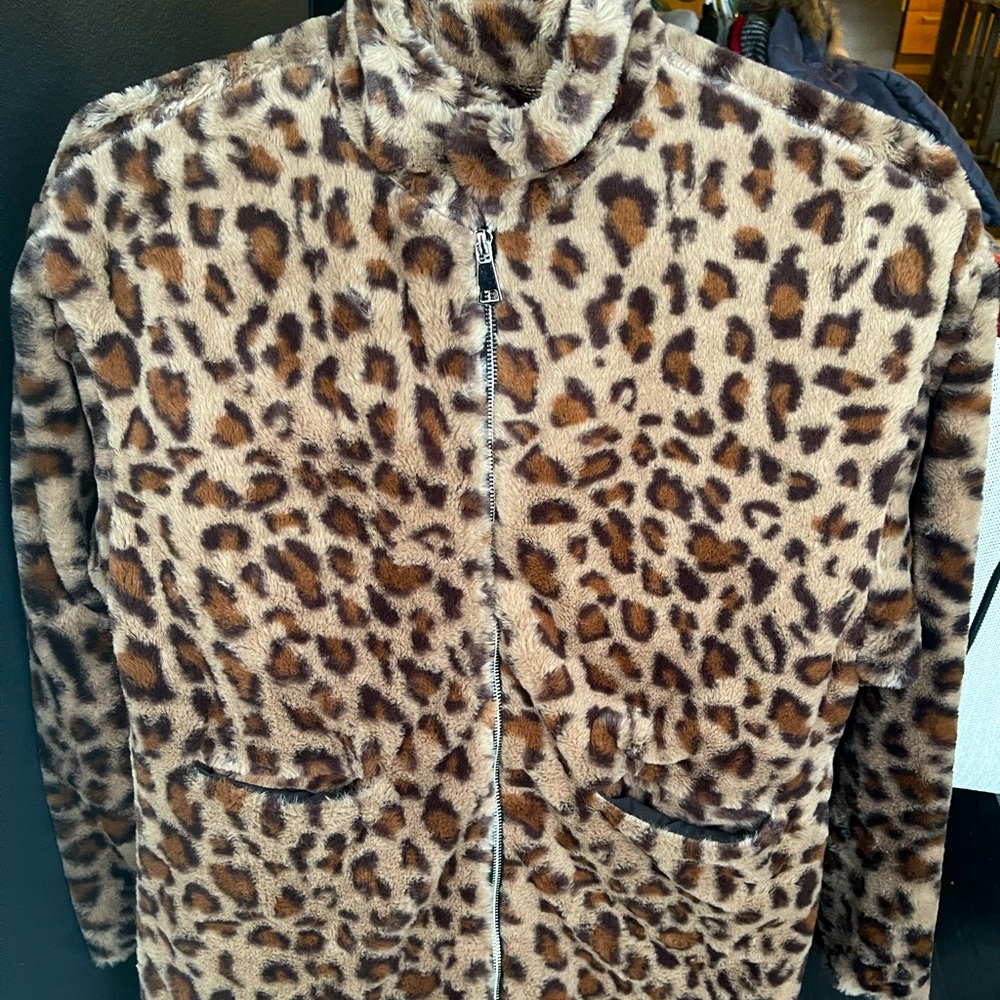 Animal Print cheetah print fur coat
